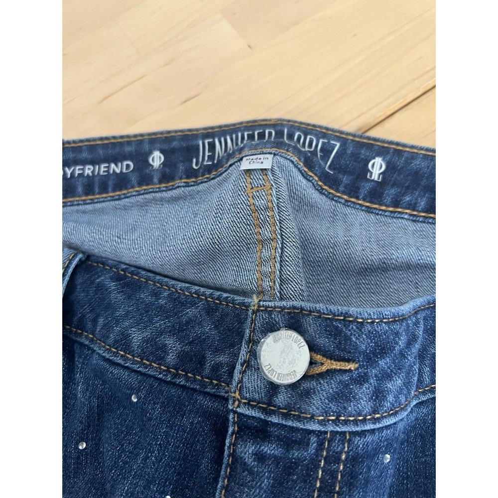 Jennifer Lopez Jeans Women's 18W Boyfriend Stretch Denim Mid Rise Straight Leg - Picture 5 of 13